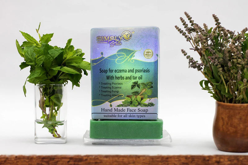 Simply Bella - Soap for eczema and psoriasis with herbs and tar oil