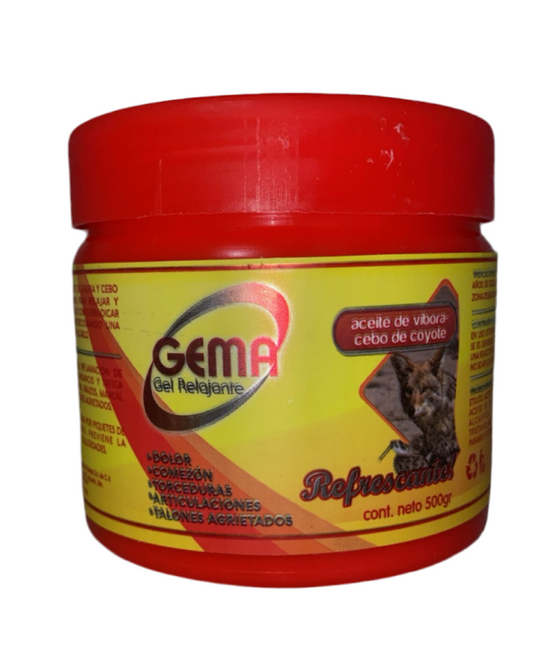 Gema Gel Relajante (aceite de víbora-cebo de coyote) 500gr