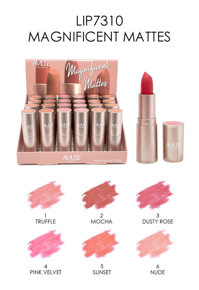 AMUSE - MAGNIFICENT MATTES LIPSTICKS