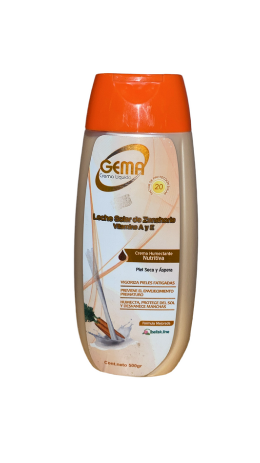 Gema Crema Líquida - Leche de Zanahoria 500gr