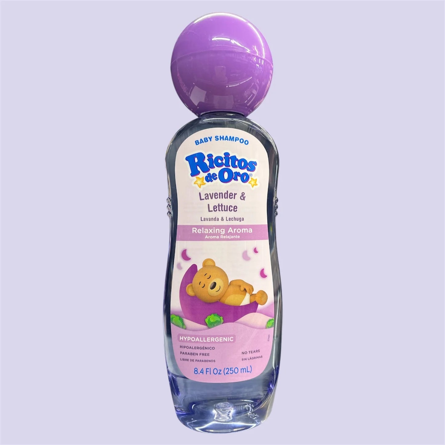 Ricitos de Oro Lavanda y Lechuga Shampoo 8.4oz