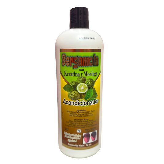 Bergamota - Keratina y Moringa Acondicionador 32oz
