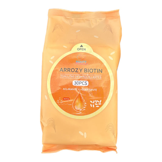 Beauty Mechanics Wipes Arroz y Biotin