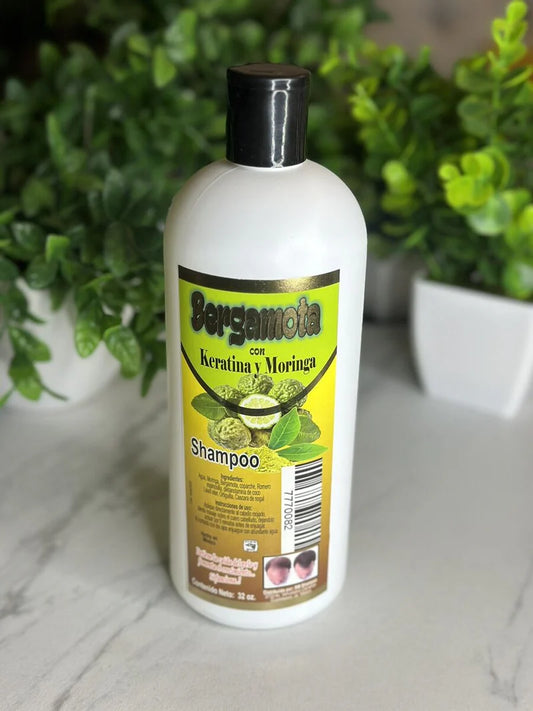 Bergamota - Keratina y Moringa Shampoo 32oz