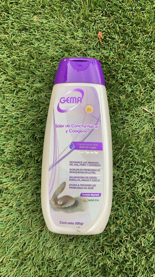 Gema Crema Líquida Concha Nácar y Colágeno 500gr