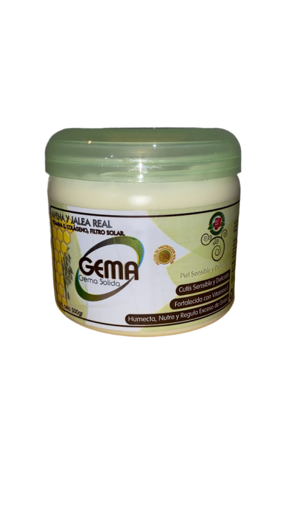 Gema Crema Solida - Avena y Jalea Real 500gr