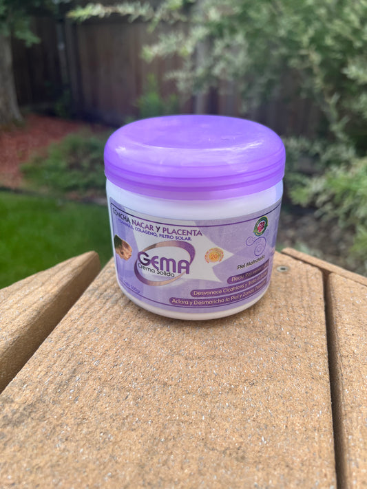 Gema Crema Solida - Concha Nácar y Placenta 500gr