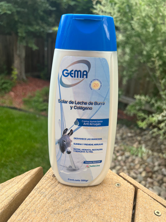 Gema Crema Líquida - Solar de Leche de Burra y Colágeno 500gr